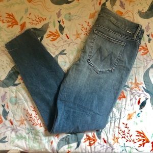 Mother Looker Ankle Fray jeans from Anthropologie